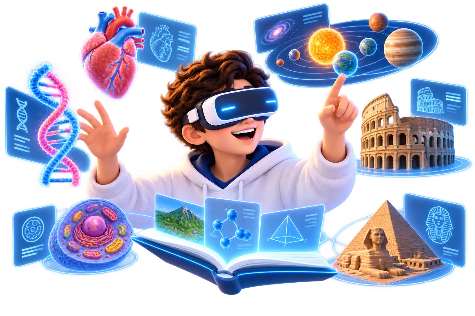 Classrooms and campuses using AR/VR