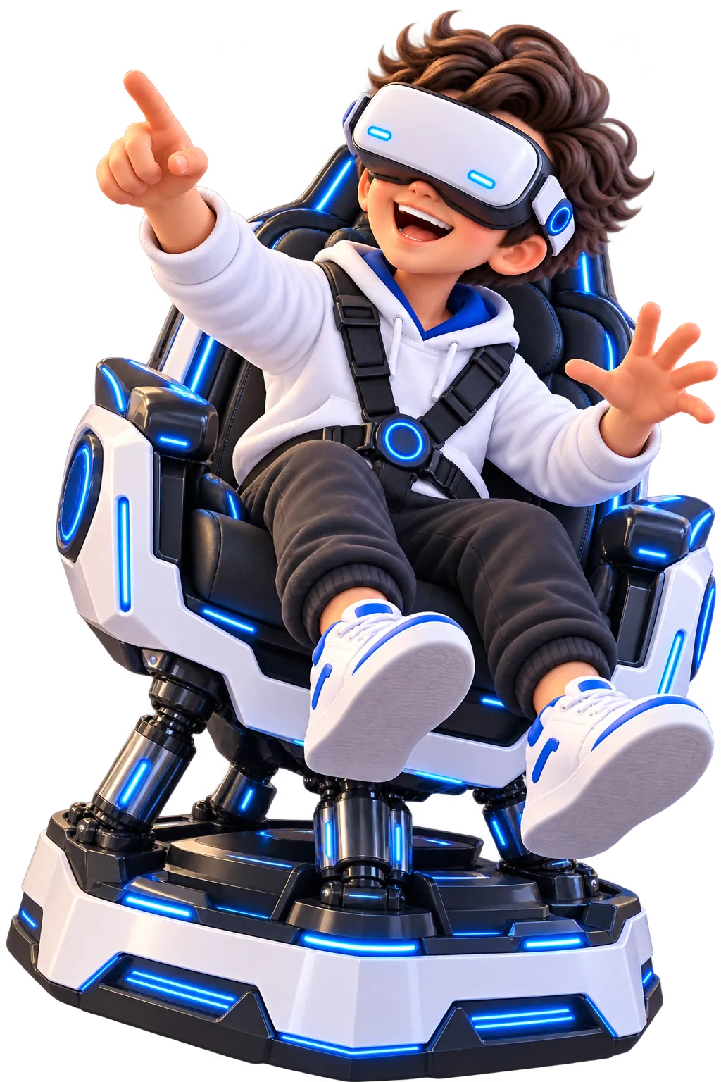 9D Headset and motion chair AR/VR experience