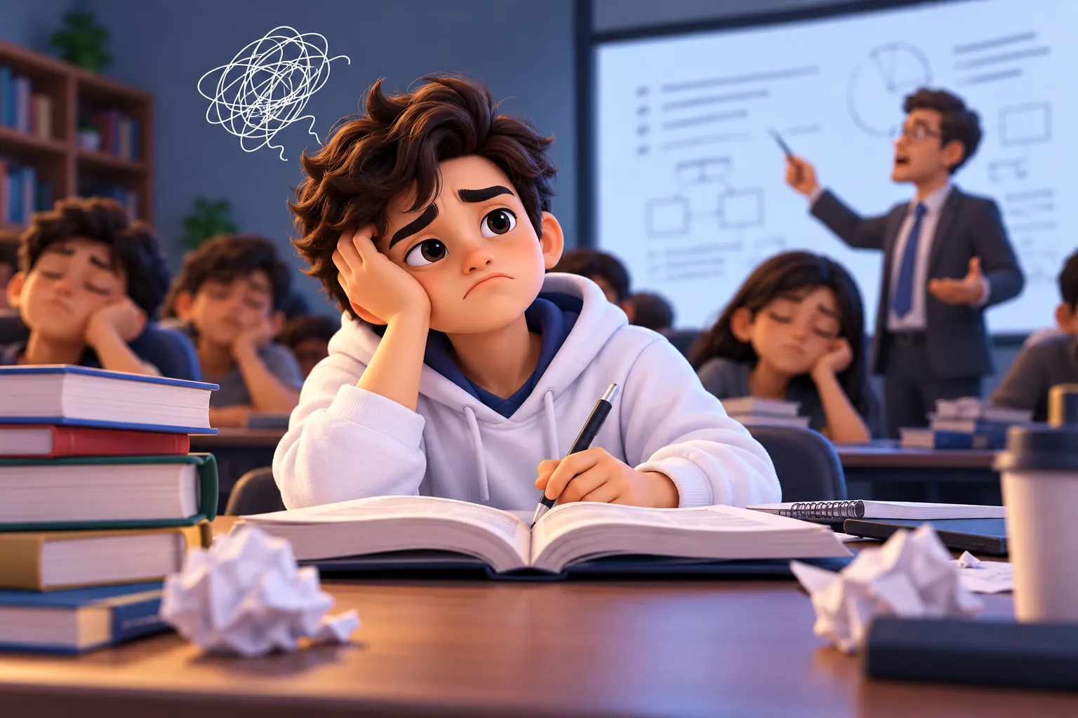 Problem: student bored and disengaged in class