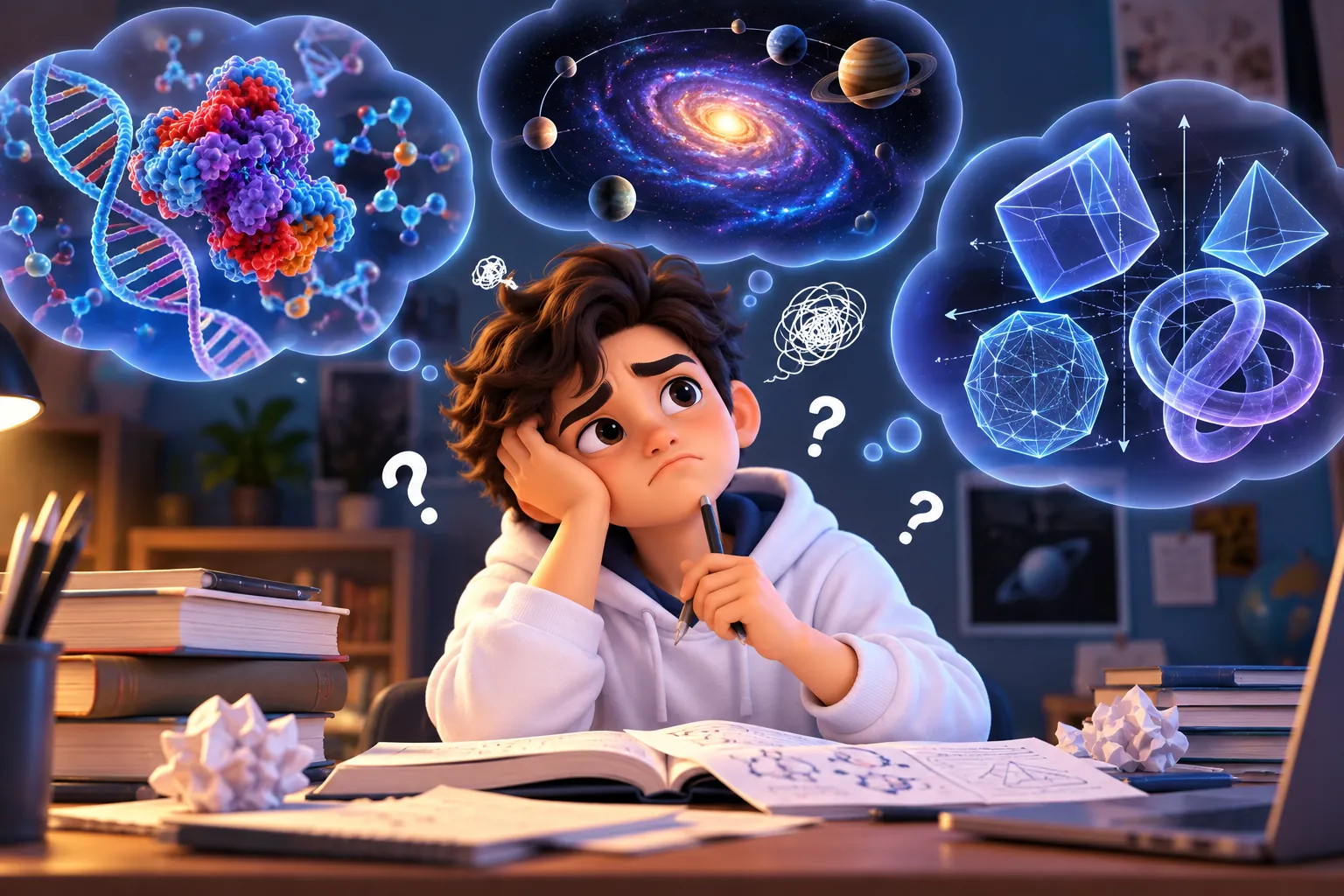Problem: student struggling to visualize an abstract concept